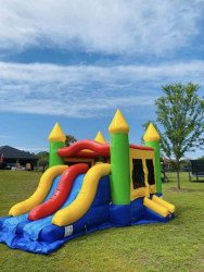 Deluxe Rainbow Bounce House